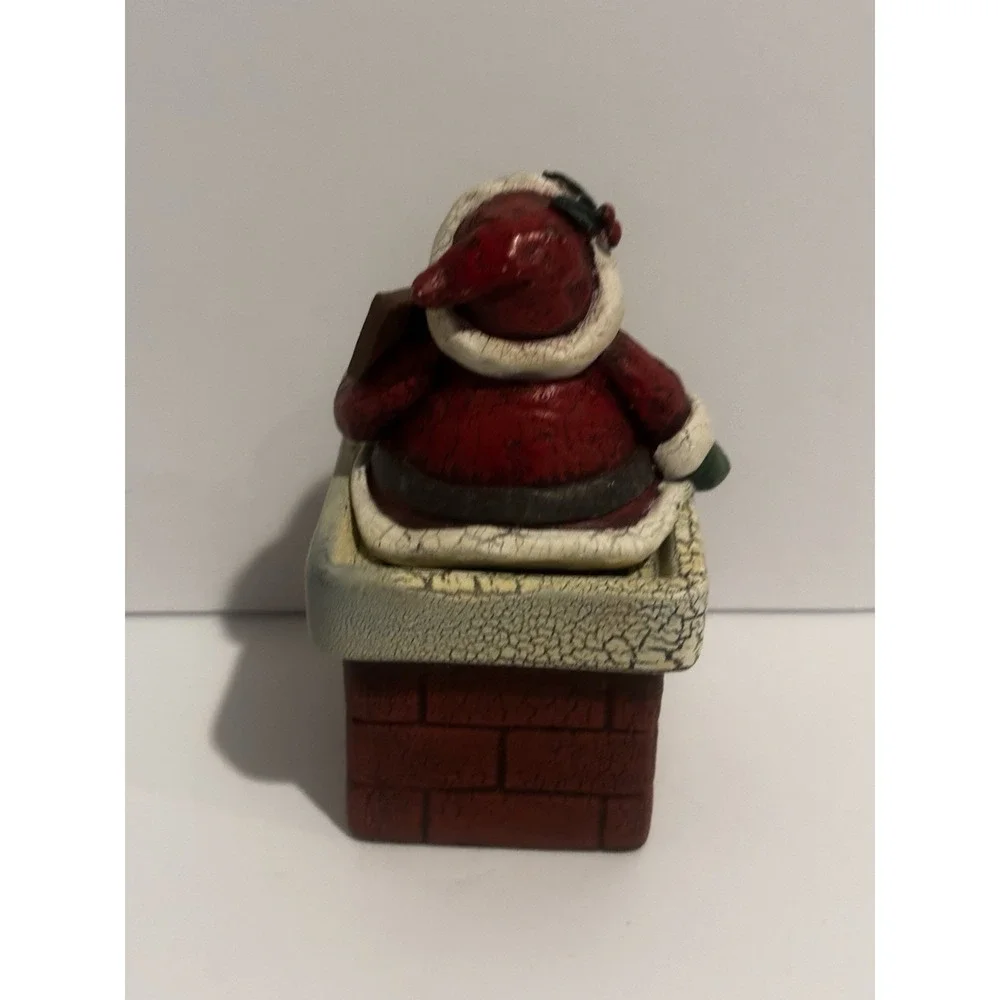Santa Claus Christmas Chimney Will Work For‎ Cookies Candle Holder New Creative